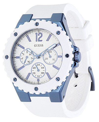 Shop Authentic Guess Overdrive Chronograph White Dial White Rubber Strap Watch for Women - W0149L6 - Luxxuri