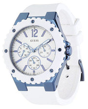  Shop Authentic Guess Overdrive Chronograph White Dial White Rubber Strap Watch for Women - W0149L6 - Luxxuri