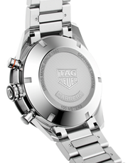  Shop Authentic Tag Heuer Carrera Automatic Chronograph Black Dial Silver Steel Strap Watch for Men - CBM2110.BA0651 - Luxxuri