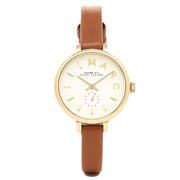  Shop Authentic Marc Jacobs Sally White Dial Brown Leather Strap Watch for Women - MBM1351 - Luxxuri