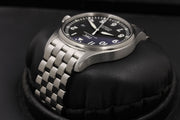  Shop Authentic IWC Pilot’s Watch Mark XVIII Black Dial Silver Steel Strap Watch for Men - IW327015 - Luxxuri