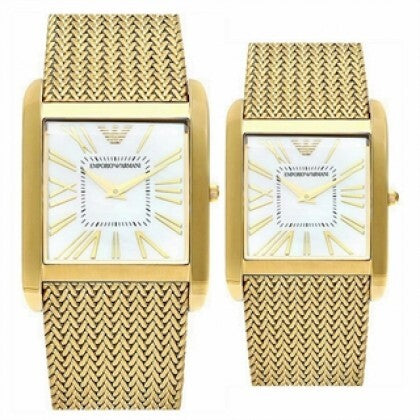  Shop Authentic Emporio Armani Super Slim Quartz White DIal Gold Mesh Bracelet Watch For Women - AR2017 - Luxxuri