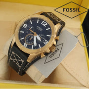  Shop Authentic Fossil Nate Chronograph Blue Dial Brown Leather Strap Watch for Men - JR1505 - Luxxuri