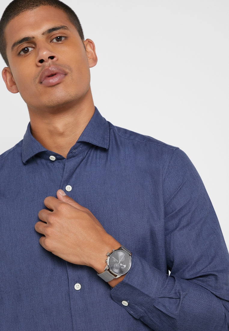  Shop Authentic Tommy Hilfiger Chase Quartz Grey Dial Silver Mesh Bracelet Watch For Men - 1791484 - Luxxuri