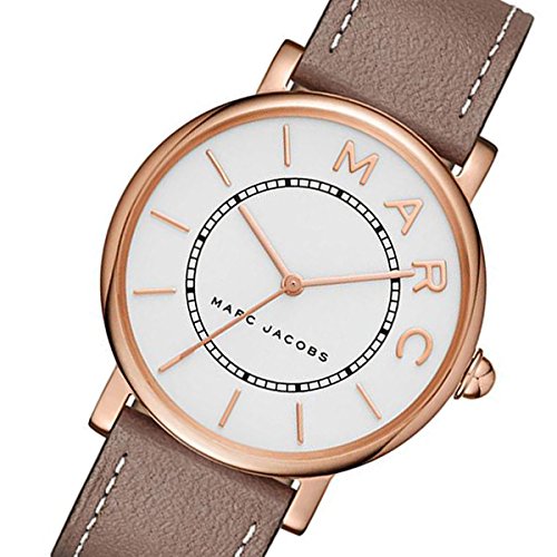  Shop Authentic Marc Jacobs Roxy White Dial Cement Brown Leather Strap Watch for Women - MJ1533 - Luxxuri