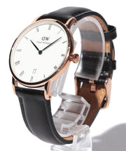  Shop Authentic Daniel Wellington Dapper Sheffield White Dial Black Leather Strap Watch For Men - DW00100092 - Luxxuri