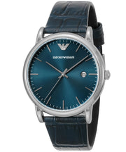  Shop Authentic Emporio Armani Dress Quartz Blue Dial Blue Leather Strap Watch For Men - AR2501 - Luxxuri