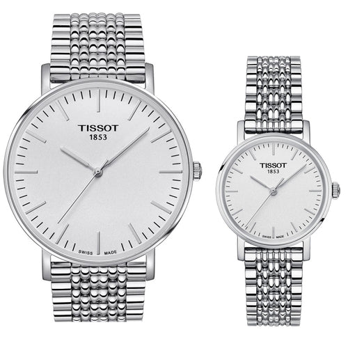  Shop Authentic Tissot Everytime Small White Dial Silver Mesh Bracelet Watch For Women - T109.210.11.031.00 - Luxxuri