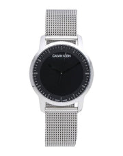  Shop Authentic Calvin Klein City Chronograph Black Dial Silver Mesh Bracelet Watch for Men - K2G2G121 - Luxxuri