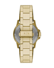  Shop Authentic Armani Exchange Cayde Analog Gold Dial Gold Steel Strap Watch For Men - AX2707 - Luxxuri