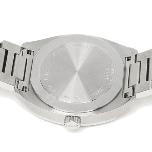  Shop Authentic Gucci GG2570 Diamonds Black Dial Silver Steel Strap Watch For Women - YA142404 - Luxxuri