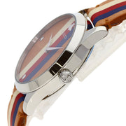  Shop Authentic Gucci G Timeless Quartz Brown Dial Brown Leather Strap Watch For Men - YA1264078 - Luxxuri
