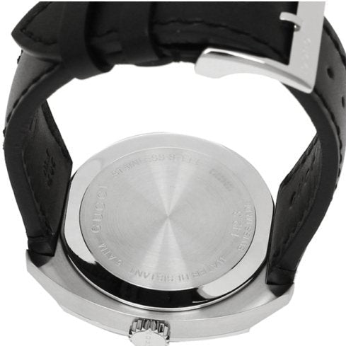  Shop Authentic Gucci GG2570 Quartz Black Dial Black Leather Strap Watch For Men - YA142307 - Luxxuri