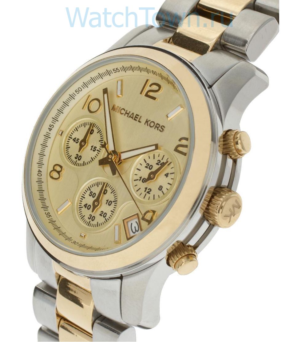  Shop Authentic Michael Kors Runway Gold Dial Two Tone Steel Strap Watch for Women - MK5137 - Luxxuri