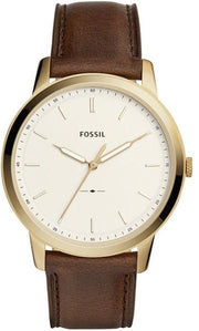  Shop Authentic Fossil The Minimalist White Dial Brown Leather Strap Watch for Men - FS5397 - Luxxuri