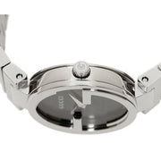  Shop Authentic Gucci Interlocking G Quartz Black Dial Black Steel Strap Watch For Women - YA133502 - Luxxuri