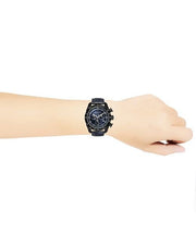  Shop Authentic Versace V-Ray Chronograph Quartz Blue Dial Black Leather Strap Watch For Men - VEDB00418 - Luxxuri