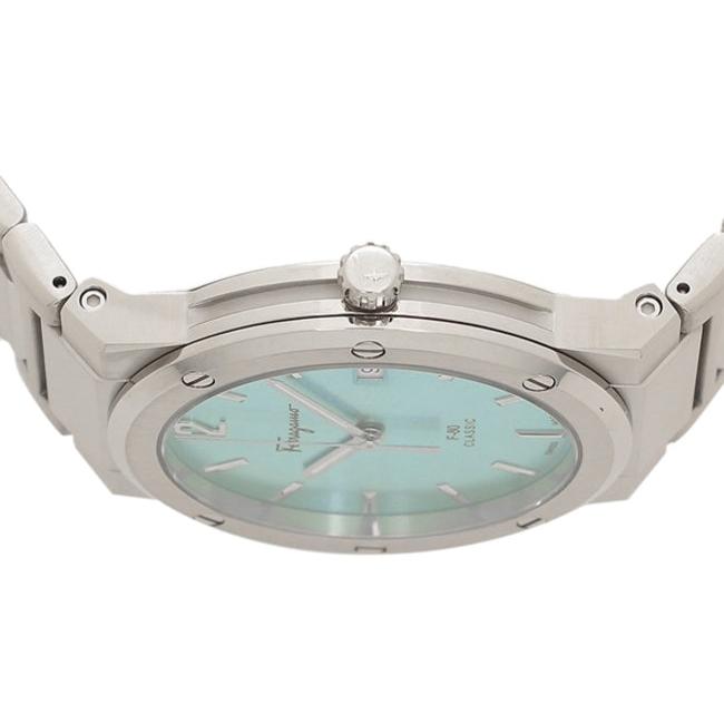  Shop Authentic Salvatore Ferragamo F-80 Classic Tiffany Blue Dial Silver Steel Strap Watch for Men - SFDT02323 - Luxxuri