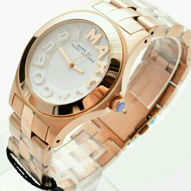  Shop Authentic Marc Jacobs Rivera White Dial Rose Gold Steel Strap Watch for Women - MBM3135 - Luxxuri