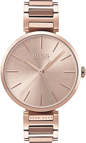  Shop Authentic Hugo Boss Allusion Rose Gold Dial Rose Gold Steel Strap Watch For Women - 1502418 - Luxxuri
