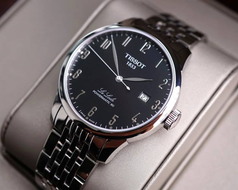  Shop Authentic Tissot Le Locle Powermatic 80 Black Dial Silver Steel Strap Watch For Men - T006.407.11.052.00 - Luxxuri