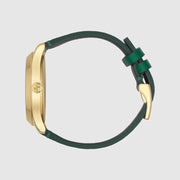  Shop Authentic Gucci G Timeless Bee Green Dial Green Leather Strap Watch For Women - YA1264065 - Luxxuri
