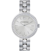  Shop Authentic Swarovski Daytime Crystal Silver Dial Silver Steel Strap Watch for Women - 5095600 - Luxxuri