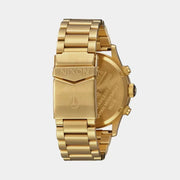 Nixon Sentry Chrono Black Dial Gold Steel Strap Watch for Men - A386-510