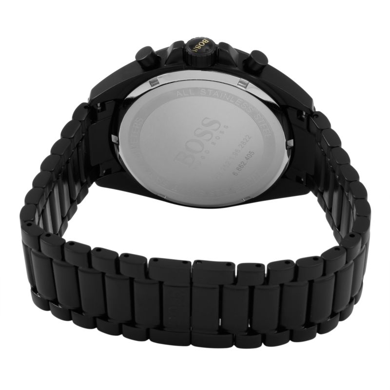  Shop Authentic Hugo Boss Driver Black Dial Black Steel Strap Watch for Men - 1513277 - Luxxuri