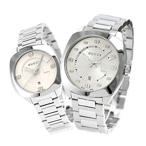  Shop Authentic Gucci GG2570 Silver Dial Silver Steel Strap Watch For Men - YA142308 - Luxxuri
