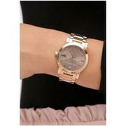  Shop Authentic Burberry The City Light Brown Dial Rose Gold Steel Strap Watch for Women - BU9005 - Luxxuri