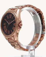  Shop Authentic Michael Kors Kacie Three Hand Black Dial Rose Gold Steel Strap Watch for Women - MK6930 - Luxxuri