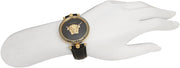  Shop Authentic Versace Palazzo Empire Black Dial Black Leather Strap Watch for Women - VCO020017 - Luxxuri