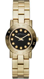  Shop Authentic Marc Jacobs Amy Black Dial Gold Steel Strap Watch for Women - MBM3336 - Luxxuri