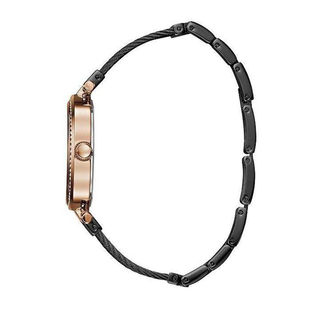  Shop Authentic Guess Soho Diamonds Black Dial Black Mesh Bracelet Watch for Women - W0638L5 - Luxxuri