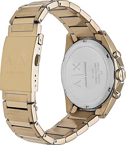  Shop Authentic Armani Exchange Drexler Chronograph Gold Dial Gold Steel Strap Watch For Men - AX2602 - Luxxuri