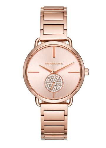  Shop Authentic Michael Kors Portia Rose Gold Dial Rose Gold Steel Strap Watch for Women - MK3640 - Luxxuri