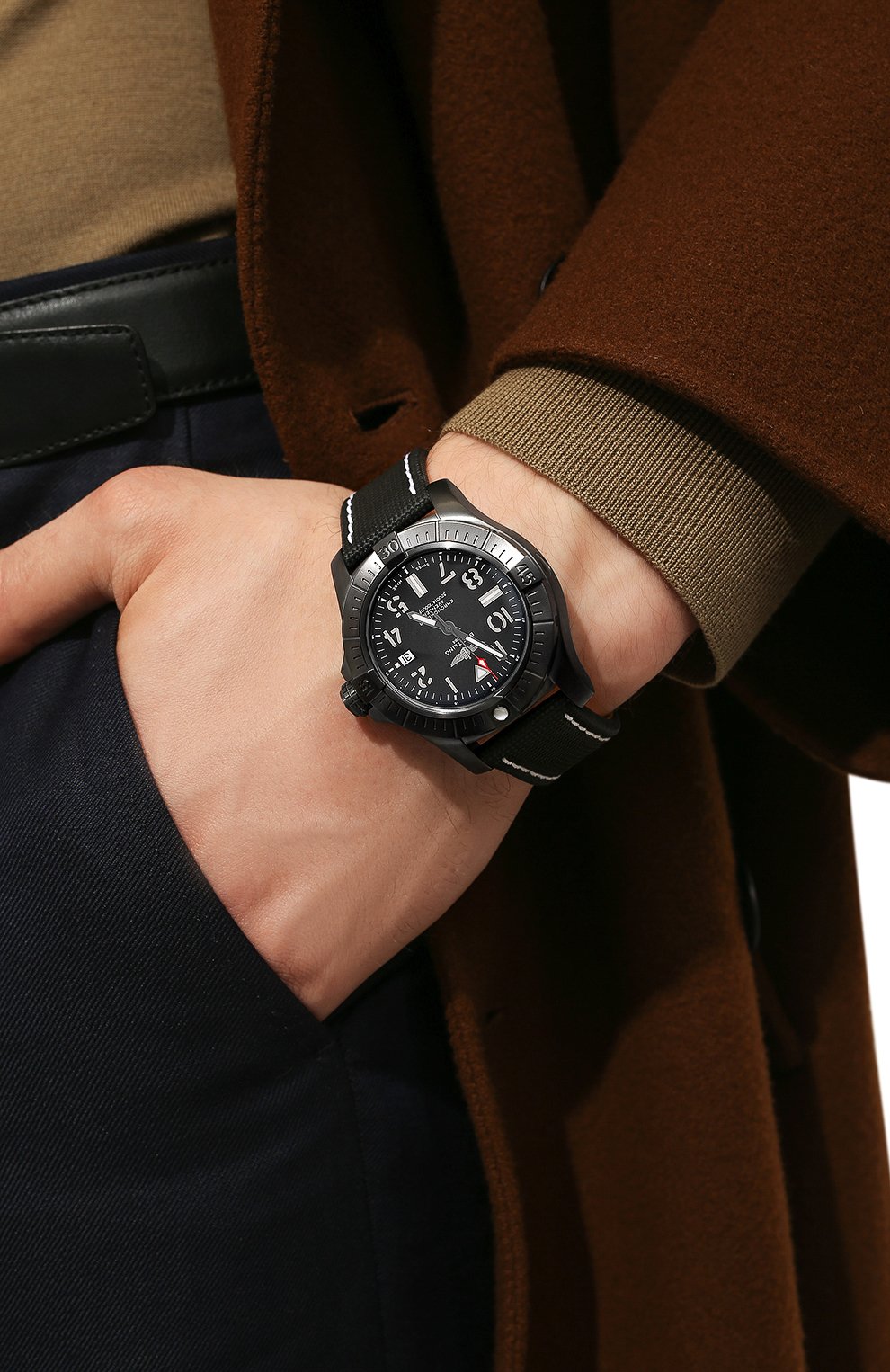  Shop Authentic Breitling Avenger Automatic 45 Seawolf Night Mission Black Dial Black Nylon Strap Watch for Men - V17319101B1X1 - Luxxuri