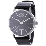 Shop Authentic Calvin Klein Minimal Black Dial Black Leather Strap Watch for Men - K7621107 - Luxxuri