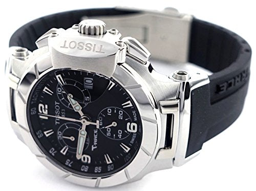  Shop Authentic Tissot T Race Chronograph Black Dial Black Rubber Strap Watch for Women - T048.217.17.057.00 - Luxxuri