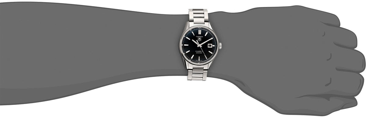  Shop Authentic Tag Heuer Carrera Automatic Black Dial Silver Steel Strap Watch for Men - WAR211A.BA0782 - Luxxuri