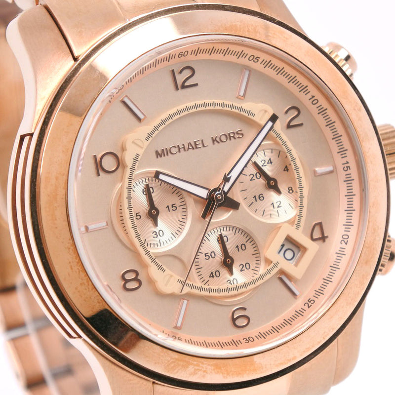  Shop Authentic Michael Kors Runway Chronograph Rose Gold Dial Rose Gold Steel Strap Watch for Men - MK8096 - Luxxuri