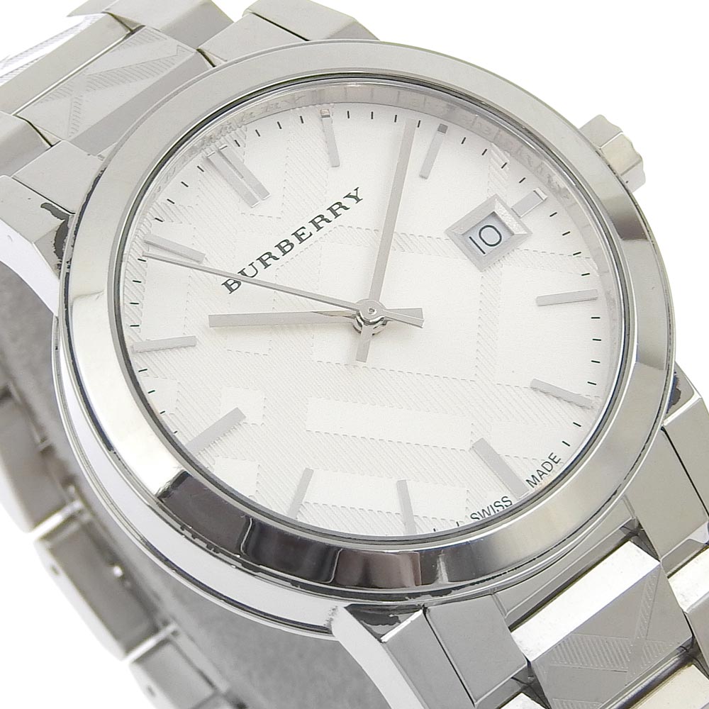  Shop Authentic Burberry The City White Dial Silver Steel Strap Watch for Women - BU9144 - Luxxuri