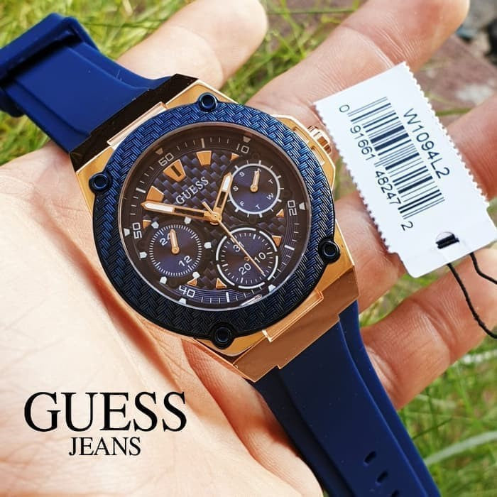  Shop Authentic Guess Zena Blue Dial Blue Silicone Strap Watch For Women - W1094L2 - Luxxuri