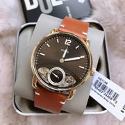  Shop Authentic Fossil The Commuter Twist Black Dial Brown Leather Strap Watch for Men -  ME1166 - Luxxuri