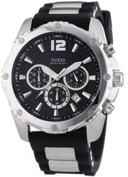  Shop Authentic Guess Intrepid Chronograph Black Dial Two Tone Steel Strap Watch for Men - W0167G1 - Luxxuri