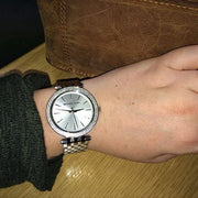  Shop Authentic Michael Kors Darci Silver Dial Silver Steel Strap Watch for Women - MK3429 - Luxxuri