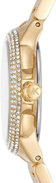  Shop Authentic Michael Kors Camille Analog Red Dial Gold Steel Strap Watch For Women - MK7196 - Luxxuri