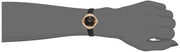  Shop Authentic Swarovski Crystal Flower Black Dial Black Leather Strap Watch for Women - 5552421 - Luxxuri