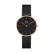  Shop Authentic Daniel Wellington Classic Petite Cornwall Black Dial Black NATO Strap Watch For Women - DW00100215 - Luxxuri